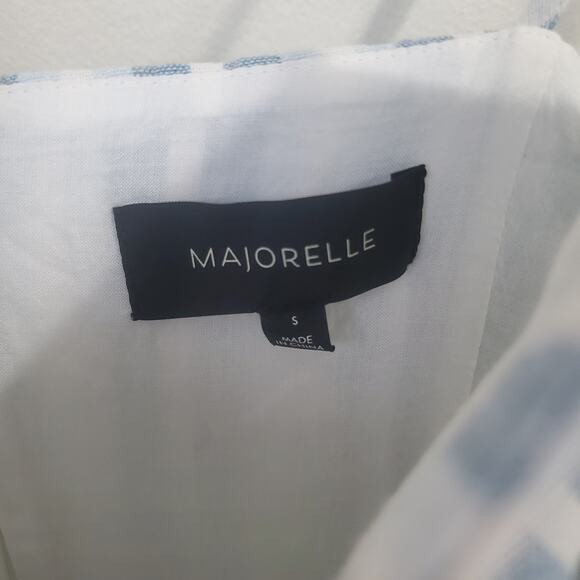 Majorelle Tahoe Blue Chambray Mini Dress Size S - Picture 14 of 14